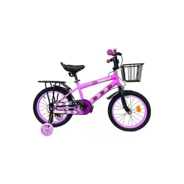 Bicicleta Randers Rodado 16 con rueditas y canasto - Image 2